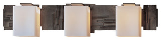 Impressions 3 Light Sconce, Dark Smoke Finish, Opal Glass