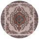 Ahgly Company Indoor Round Mid-Century Modern Area Rugs, 7' Round