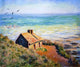 Claude Oscar Monet A Costoms House- Morning Effect Wall Decal