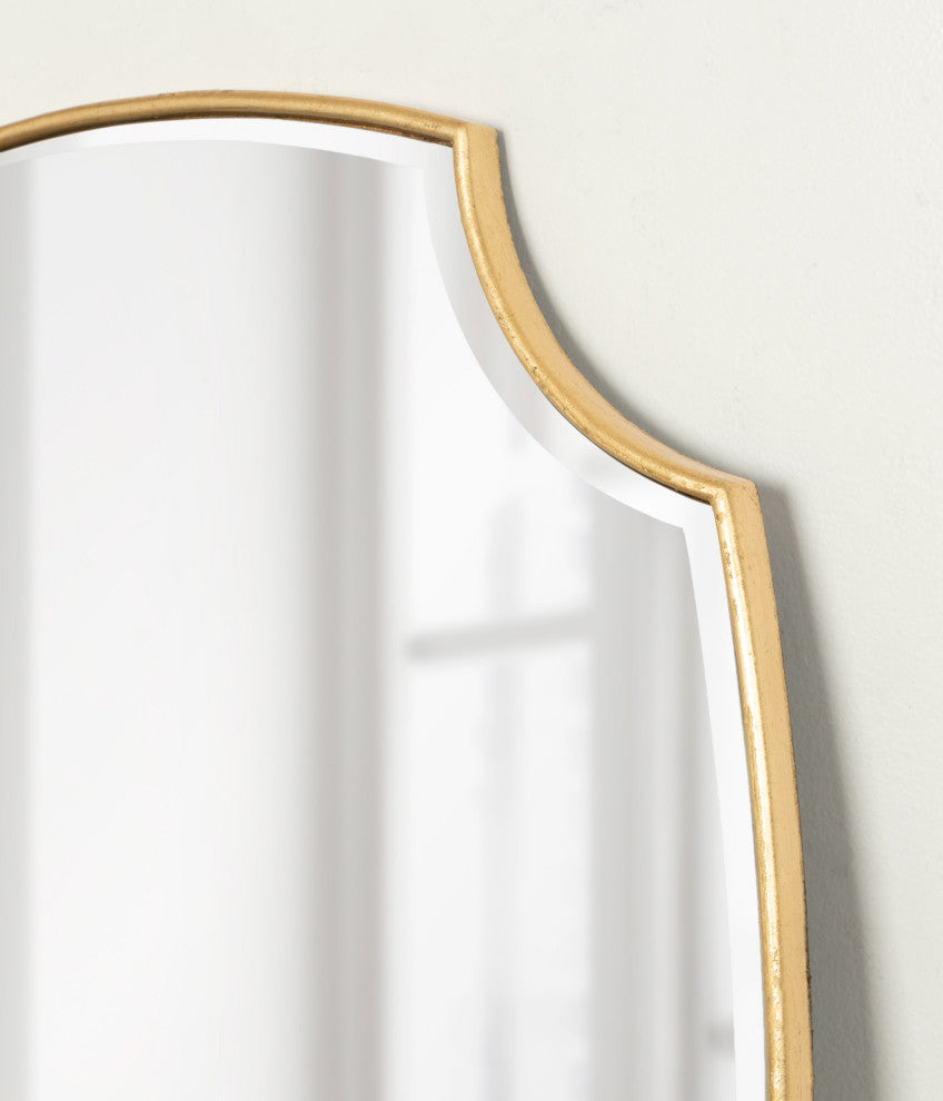 Jovanna Scallop Mirror, Gold 20x30