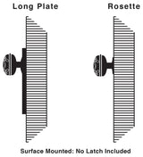 Single Craftsman Plate With Waldorf Knob, Satin Nickel