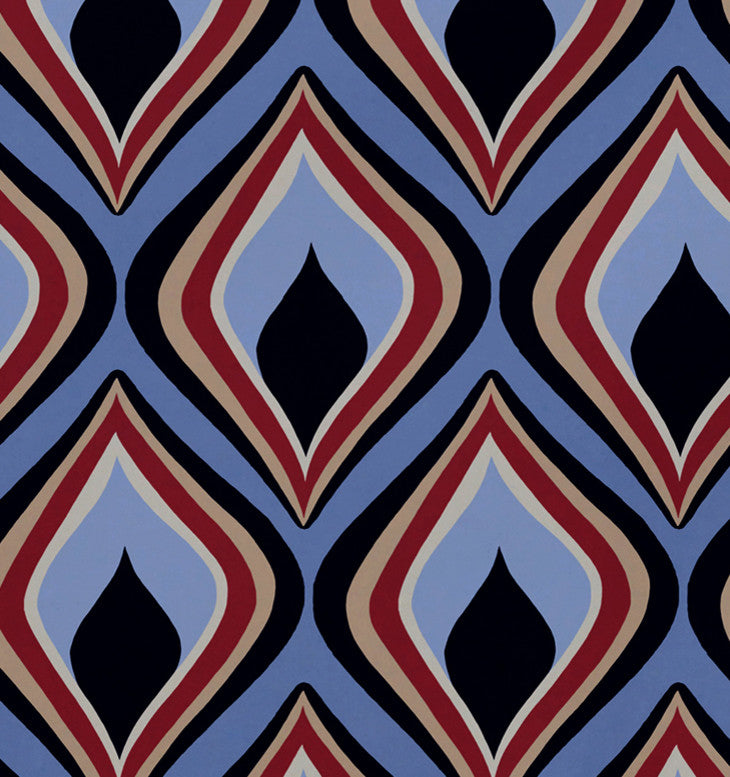 Candlelight Geometric Print Placement, Bewitching, Set of 4