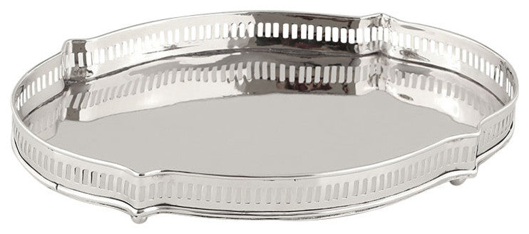 Chippendale Tray, Nickel