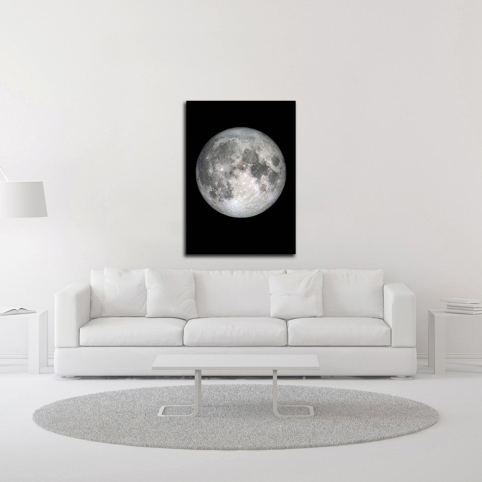 The Moon by Design Fabrikken, Print on Canvas, 30"x42"