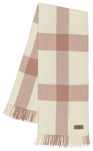 Wellington Plaid Throw, Rose Quartz
