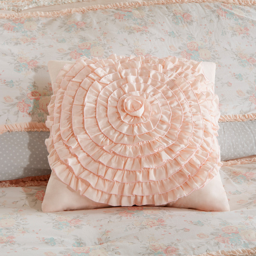 Madison Park Serendipity Cotton Percale Comforter Set, Blush