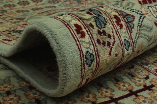 Pak-Persian Tabriz Mint Green Rug, 9'1x12'6