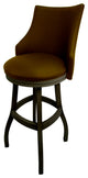 Swivel Tall Spectator Wood Bar Stool 34", Bellissima, Brown, Dark Shadow