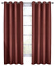 100% Blackout Diamond Woven Drapes, 2PC, Brick, 108"x63"