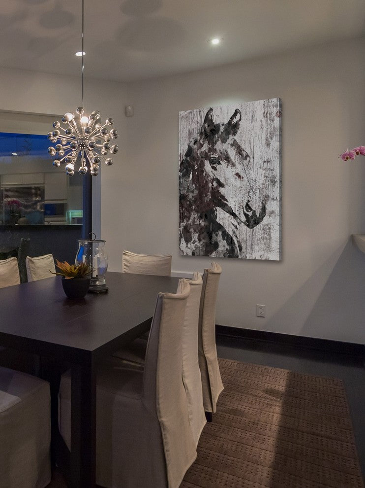 "Black Braid" by Irena Orlov Painting Print Wrapped Canvas, 24x36