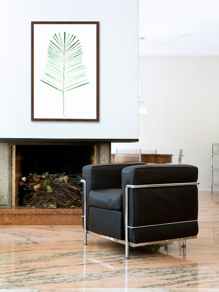 "Palm Frond" Framed Painting Print, 16"x24"