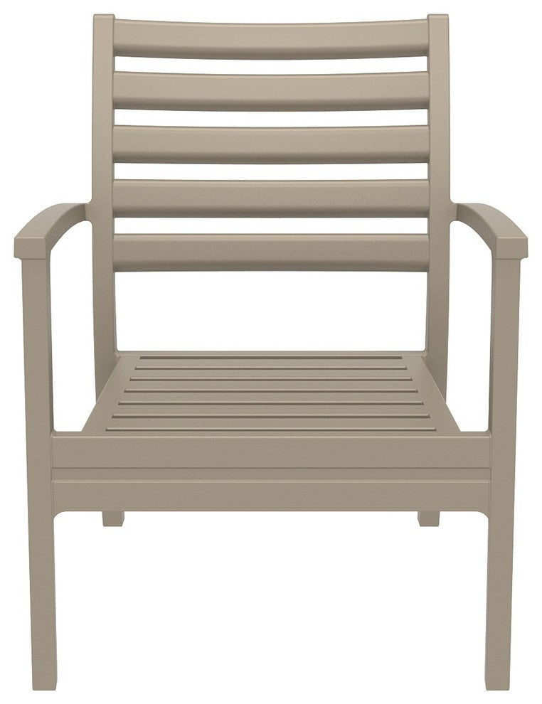 Compamia Artemis Club Armchair, Set of 2, Taupe