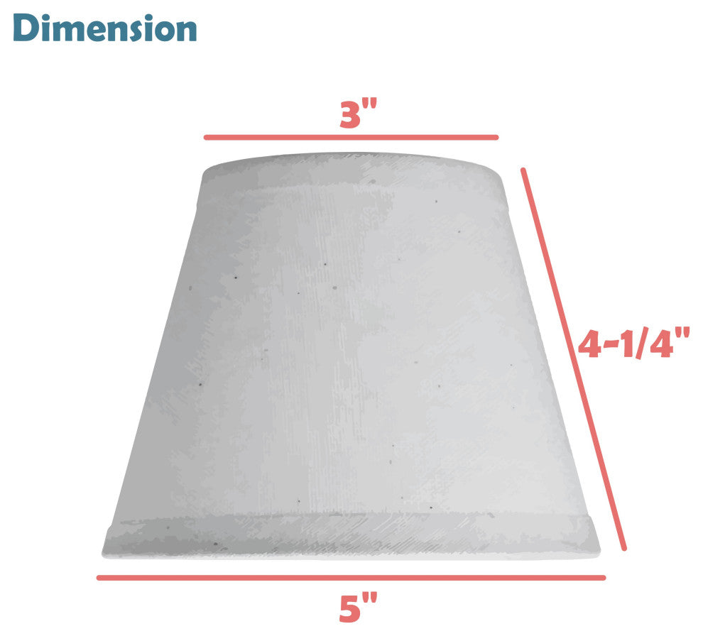 33113-5 Small Pleated Empire Chandelier Clip On Lamp Shade Gold 3"x5"x4 1/4"