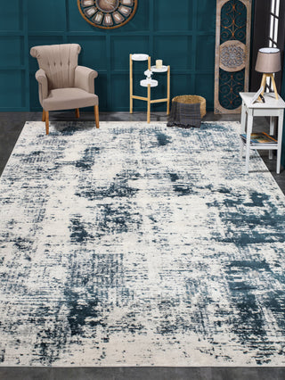 Noori Rug High-Low Darcy Ivory/Blue Rug