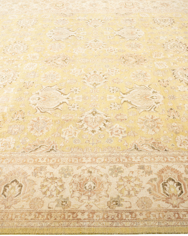 Eclectic, One-of-a-Kind Hand-Knotted Area Rug Green, 8' 2" x 10' 4"
