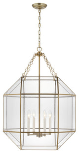 Morrison 4-Light Lantern, Satin Brass