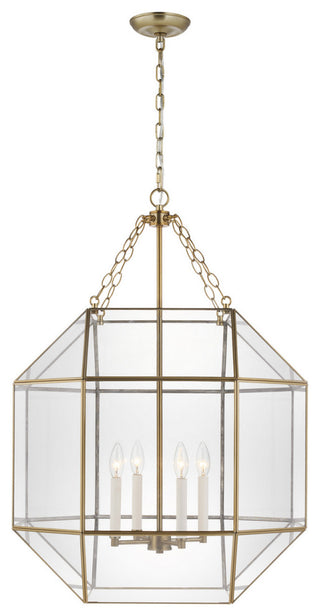 Morrison 4-Light Lantern, Satin Brass