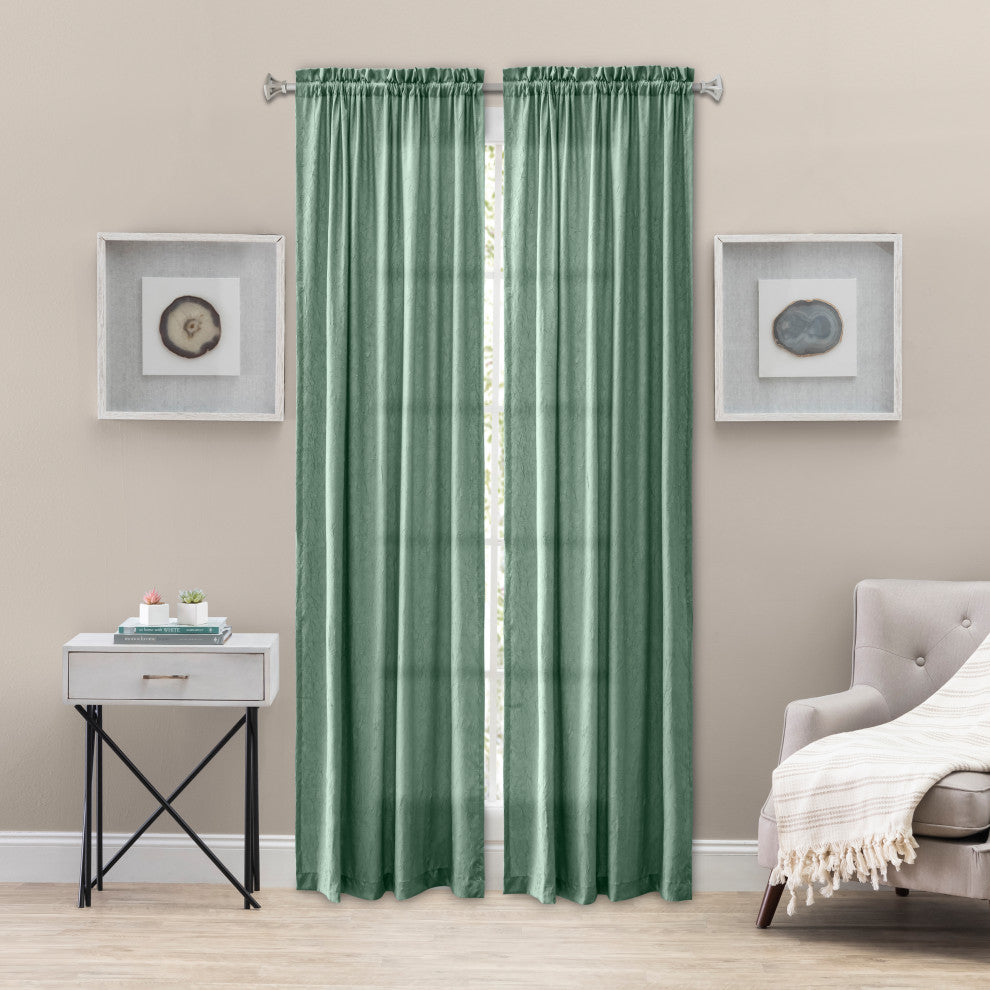 Portland Crushed Taffeta Tailored Panel, Spa, 48" X 84"