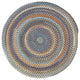 Capel Kill Devil Hill Medium Blue 0210_450 Braided Rugs - 5' 6" Round