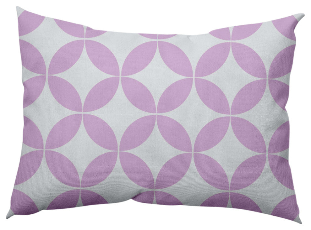 Eye Opener Decorative Throw Pillow, Lilac, 14"x20"