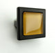 Brown Bronze Crystal Glass Black Metal Square Manor Knob