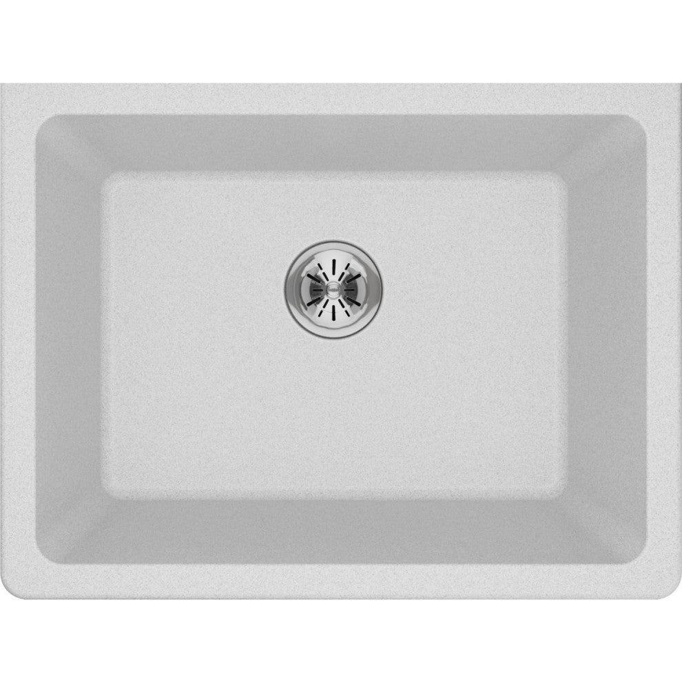 ELGU251912PDWH0 Quartz Classic 25" Laundry Sink with Perfect Drain, White