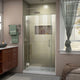 DreamLine Unidoor-X 36-36.5" Shower Door, Brushed Nickel