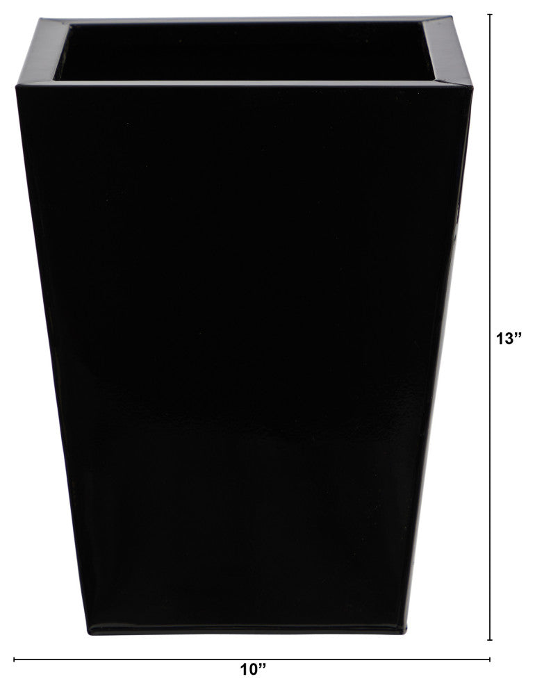 13" Classic Square Metal Planter