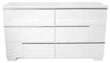 Athens, White Lacquer Bedroom Dresser