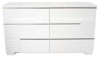Athens, White Lacquer Bedroom Dresser
