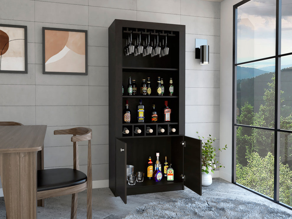 New York Bar Cabinet, Black