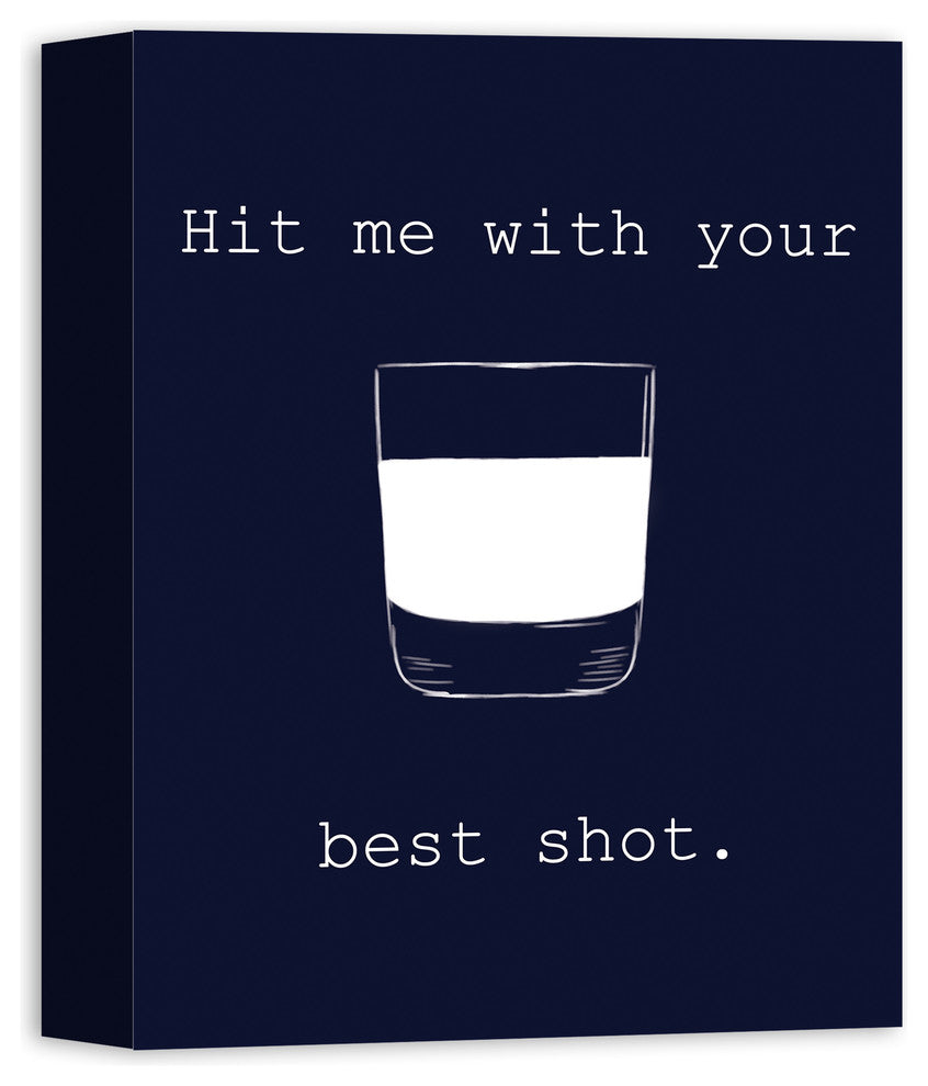 Hit Me With Your Best Shot 11x14 Canvas Wall Art