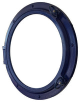Decorative Ship Porthole Window, Navy Blue, 24''