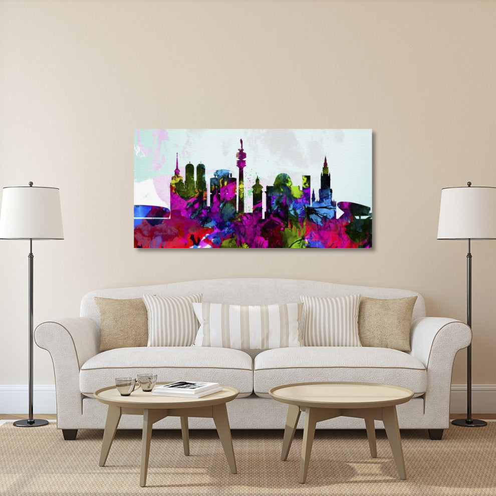 "Munich City Skyline" Fine Art Print