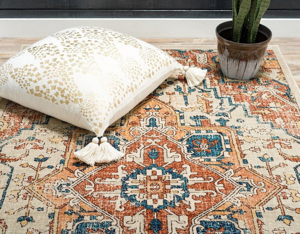 Traditional Alesund 10'x13' Rectangle Mushroom Area Rug