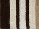 Bath Rug Cotton, GSF 220, Pattern Woven Stripes, Ivory, 50"x30"