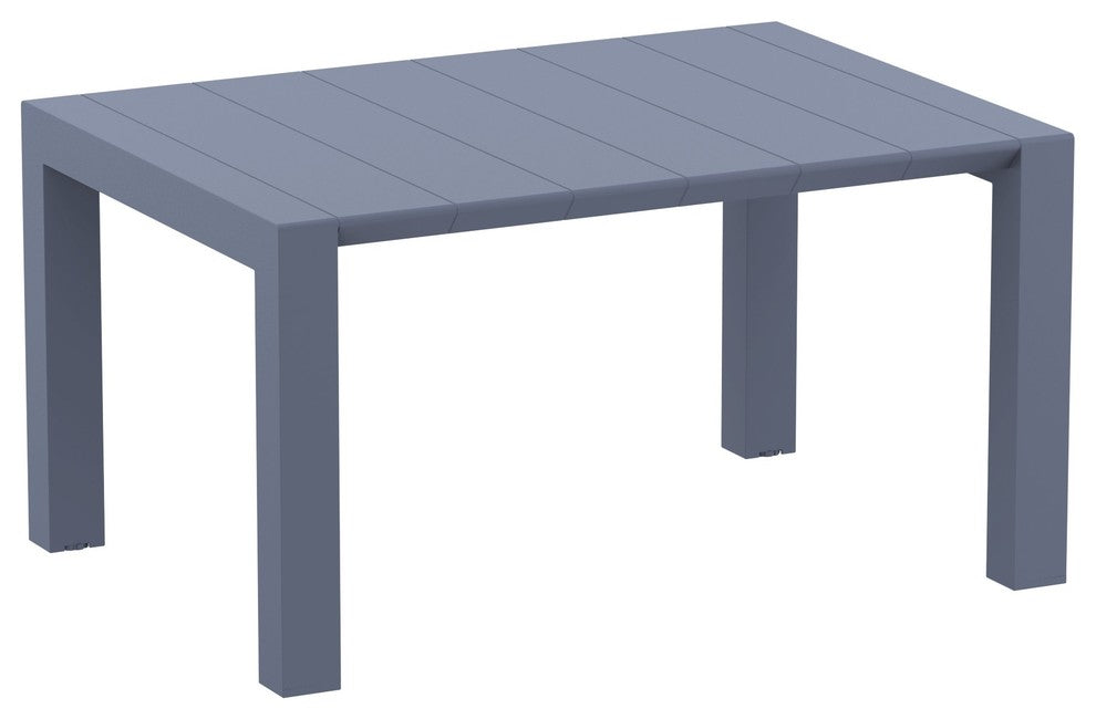 Compamia Vegas 39"-55" Extendable Dining Table, Dark Gray