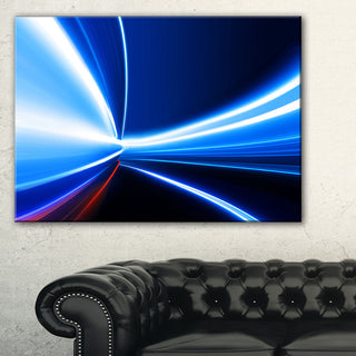 "Speed on Night Road" Abstract Digital Art Canvas Print