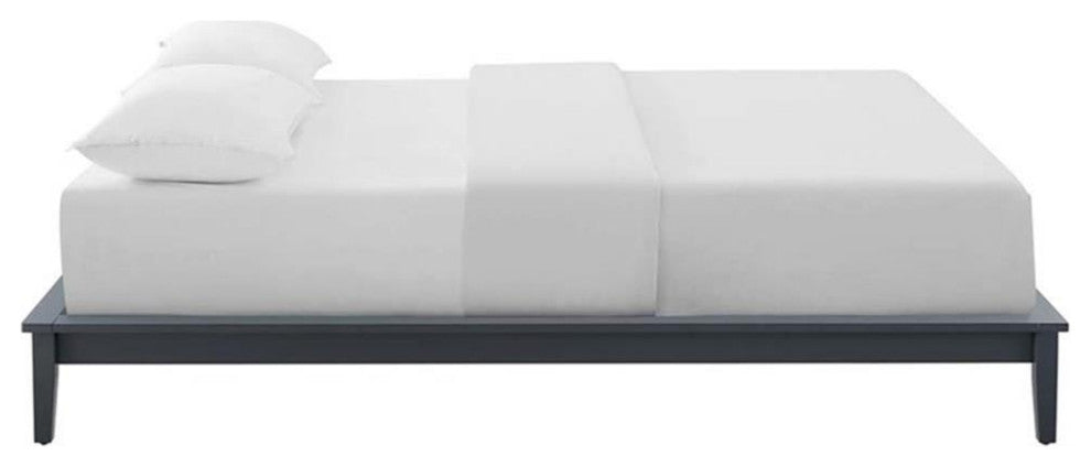 Lodge Queen Wood Platform Bed Frame