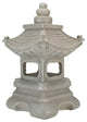 13.5" Dark Gray Pagoda Outdoor Garden Statue