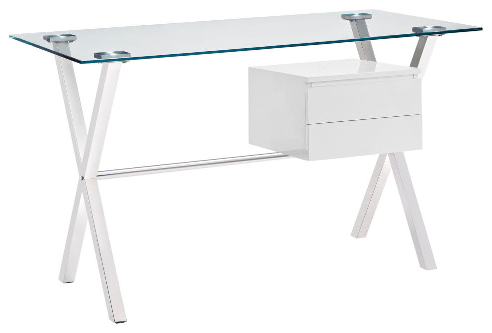 Stasis Office Desk, White