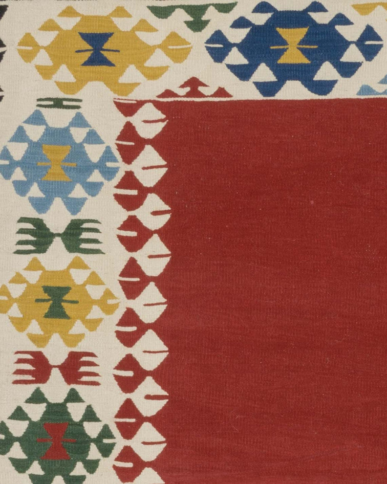 New Handwoven Turkish Kilim Rug 6' x 7' 11", 72 in. x 95 in.