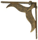 Set of 2 Cast Iron Bronze Finish Whale Tail Wall Shelf Bracket Decor