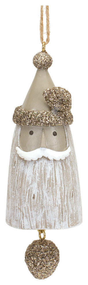 Santa/Snowman/Deer Bell Ornament, 6-Piece Set