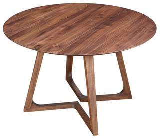 Godenza Dining Table Round, Walnut