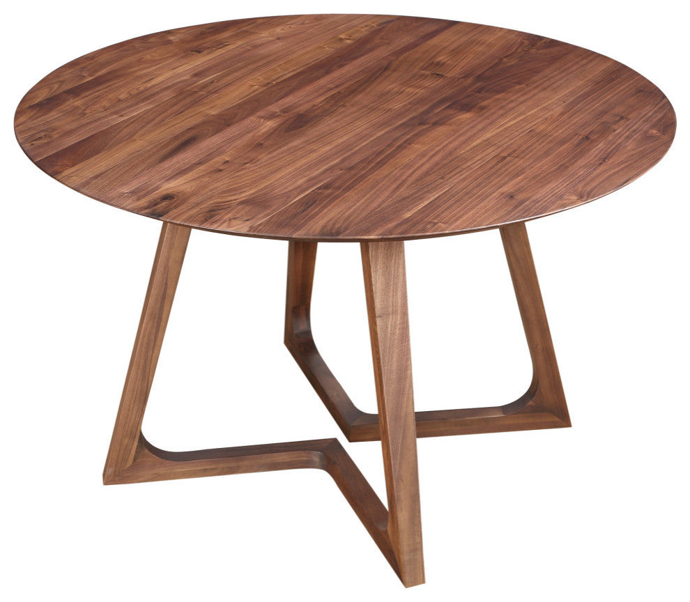 Godenza Dining Table Round, Walnut