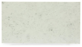 Fairborn Modern Glam Handcrafted Marble Top Desk, White and Gold