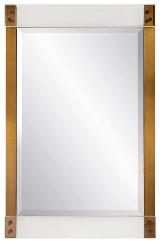 Uttermost Nera Plated Brass Mirror