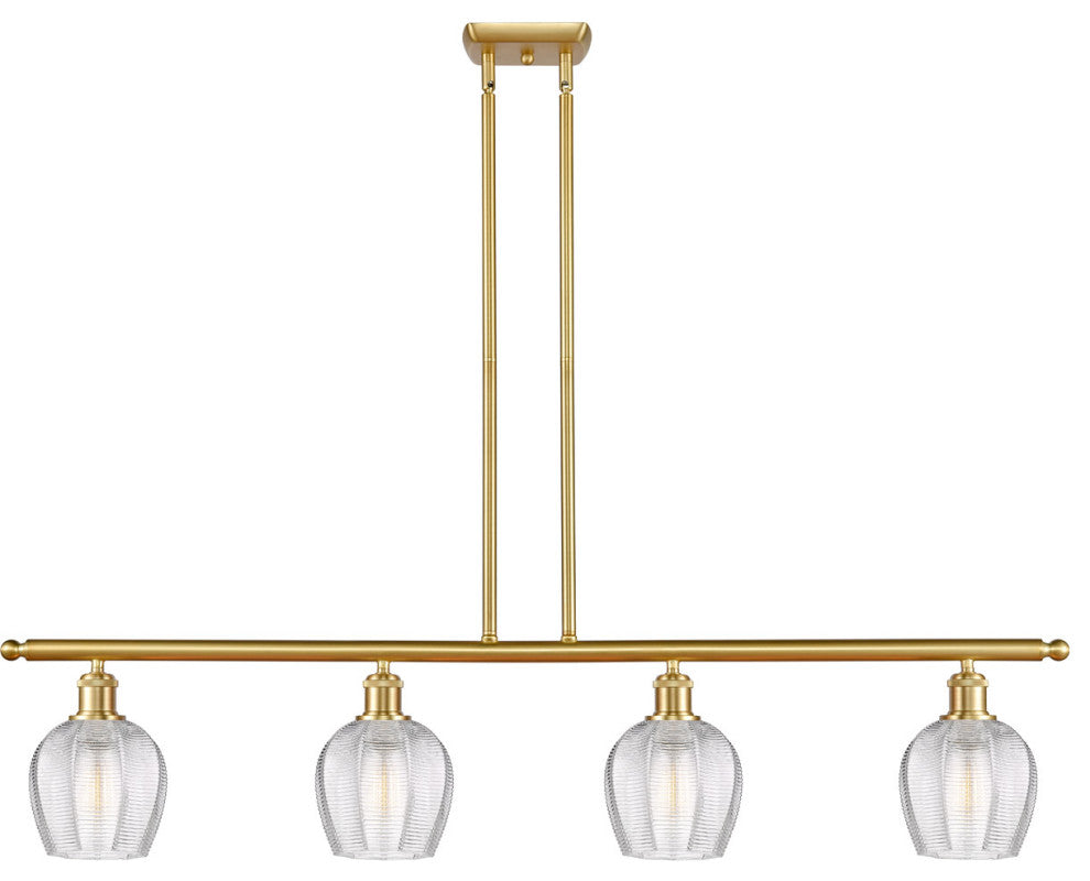 Innovations 516-4I-SG-G462-6-LED 4 Light 48" Island Light, Satin Gold
