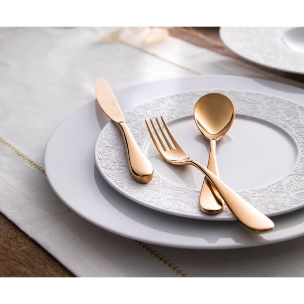 Degrenne Onde Gold Flatware Set | 5 Pieces